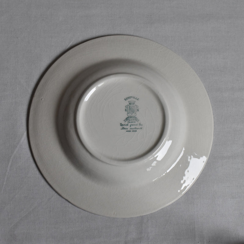 Antique Deep Plate - Lunéville "Grand Feu Tradition C"