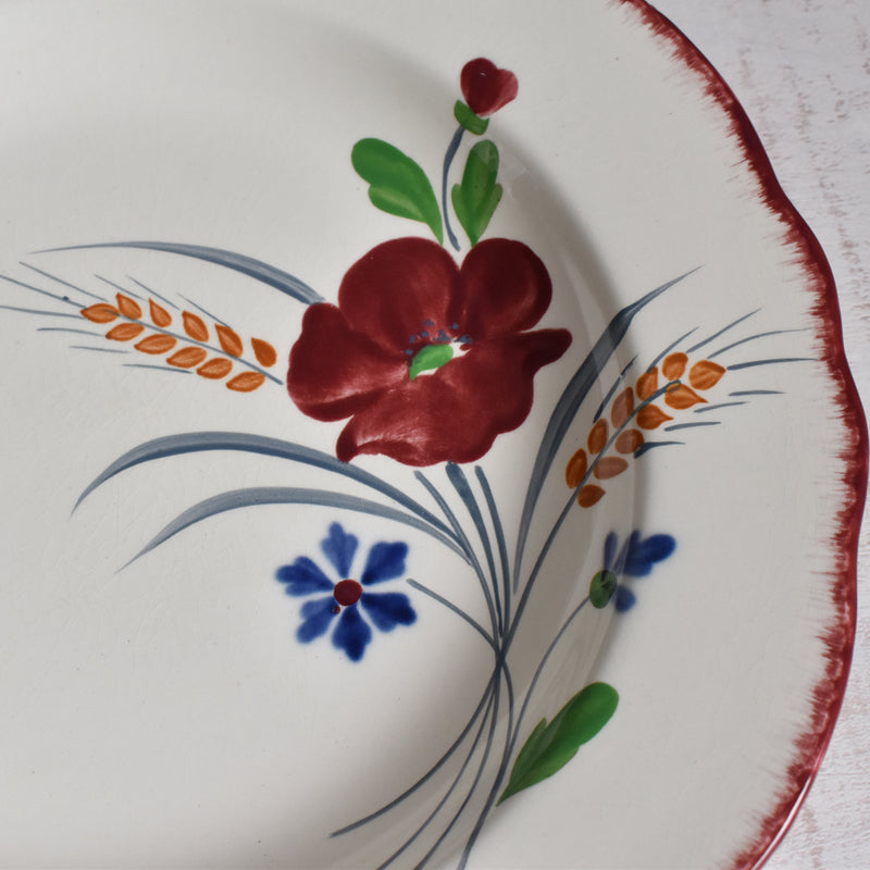 Vintage Deep Plate, Sarreguemines, Messidor B
