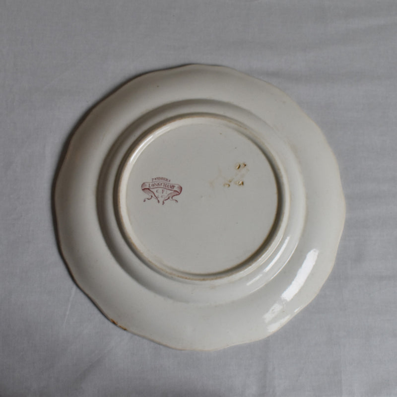Antique Plate - Longchamp Pommier (Apple Tree)