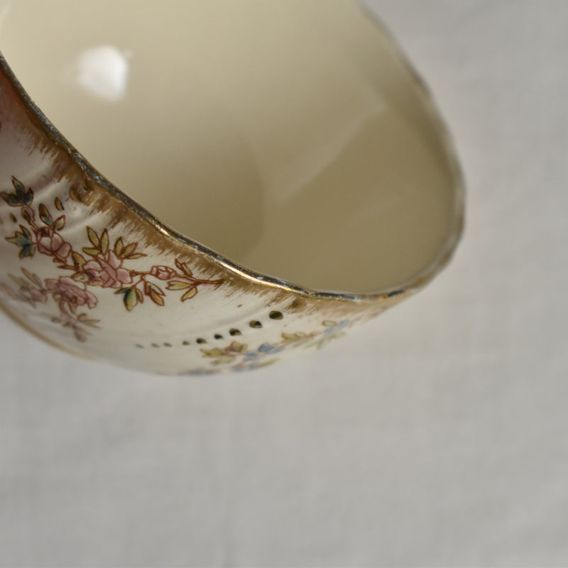 Antique Cup & Saucer U&C Sarreguemines Louis XV B