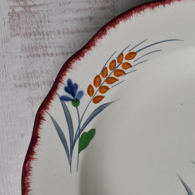 Vintage Deep Plate, Sarreguemines, Messidor B