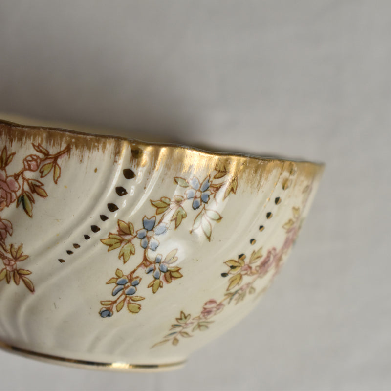 Antique Cup & Saucer U&C Sarreguemines Louis XV B