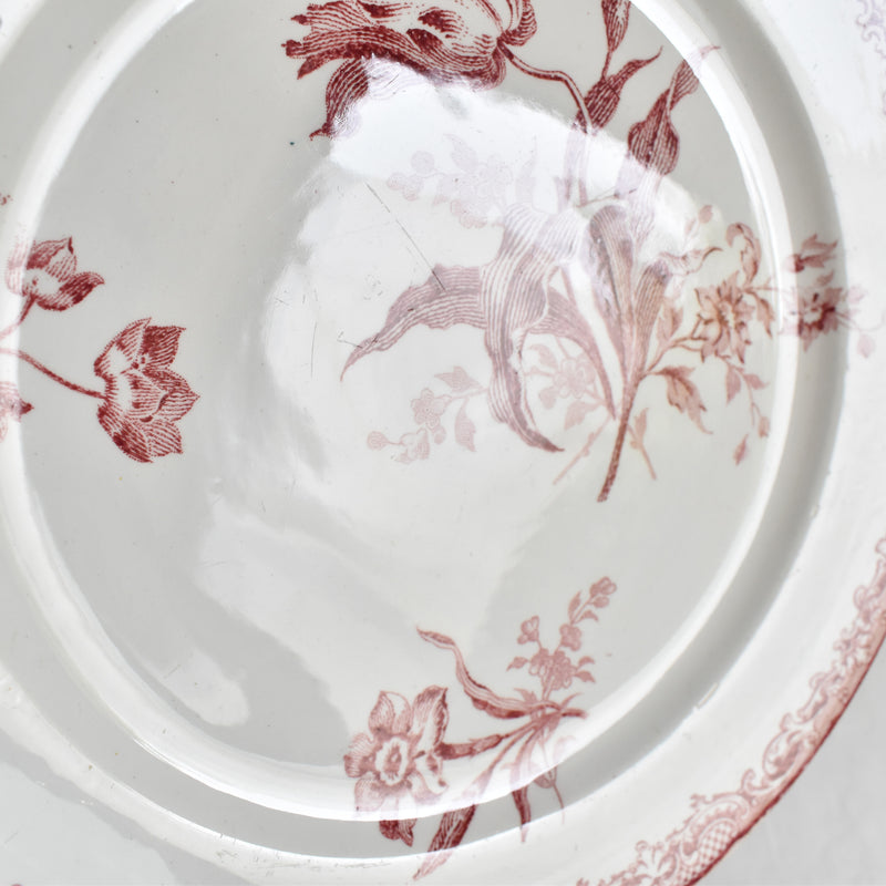 Antique Dessert Plate Sarreguemines Fontanges A