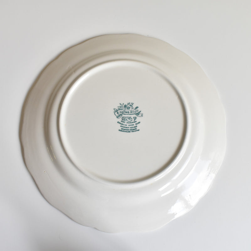 Vintage Luneville English Style C Large Plate
