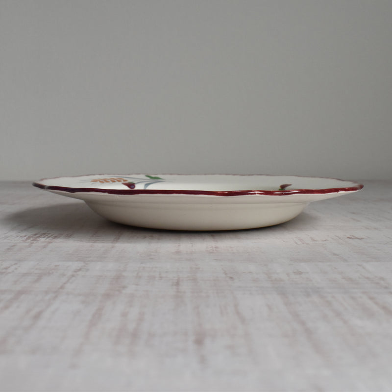 Vintage Deep Plate, Sarreguemines, Messidor B