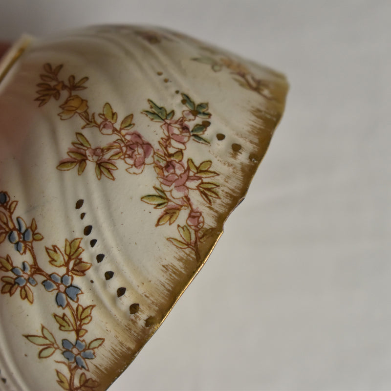 Antique Cup & Saucer U&C Sarreguemines Louis XV B