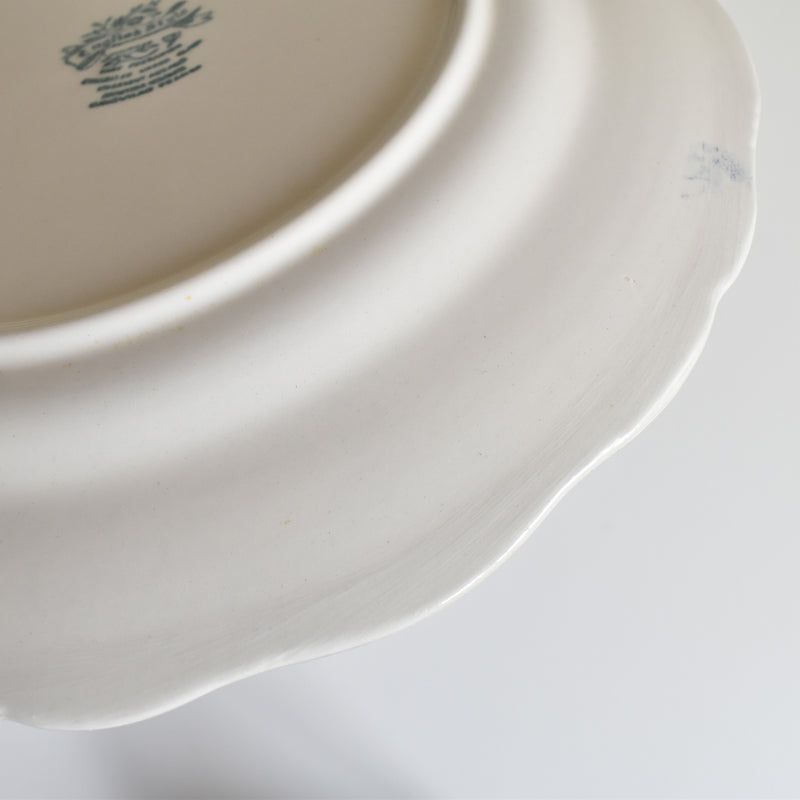 Vintage Luneville English Style C Large Plate
