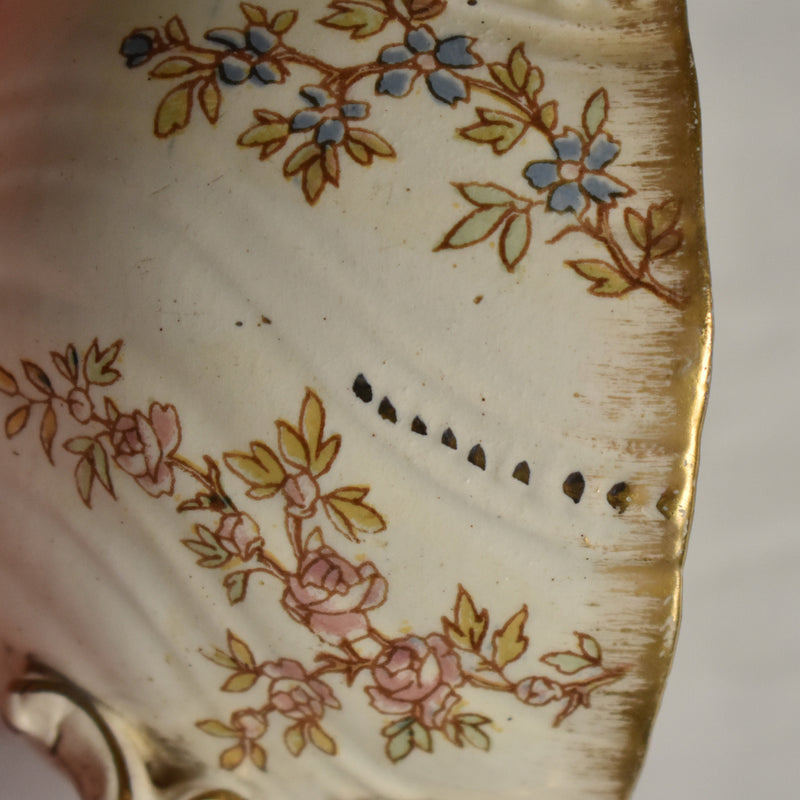 Antique Cup & Saucer U&C Sarreguemines Louis XV B