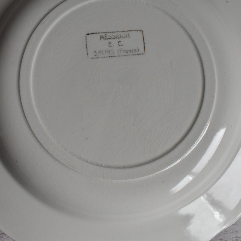 Vintage Deep Plate, Sarreguemines, Messidor B