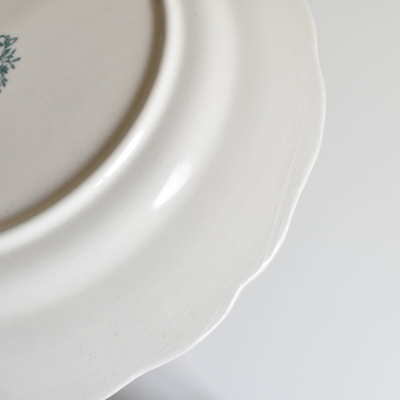 Vintage Luneville English Style C Large Plate