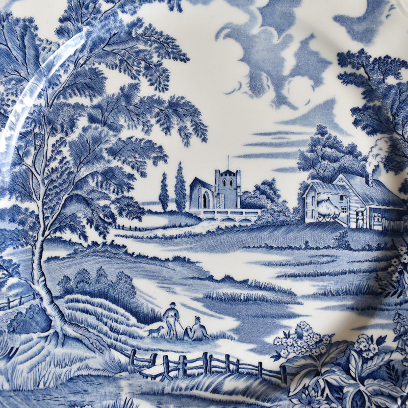 Vintage Luneville English Style C Large Plate