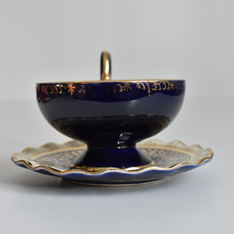 ア.ドラサンヴァル A.Dressinval コーヒーカップ＆ソーサー Dark Blue