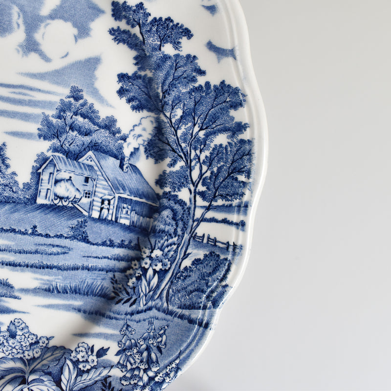 Vintage Luneville English Style C Large Plate