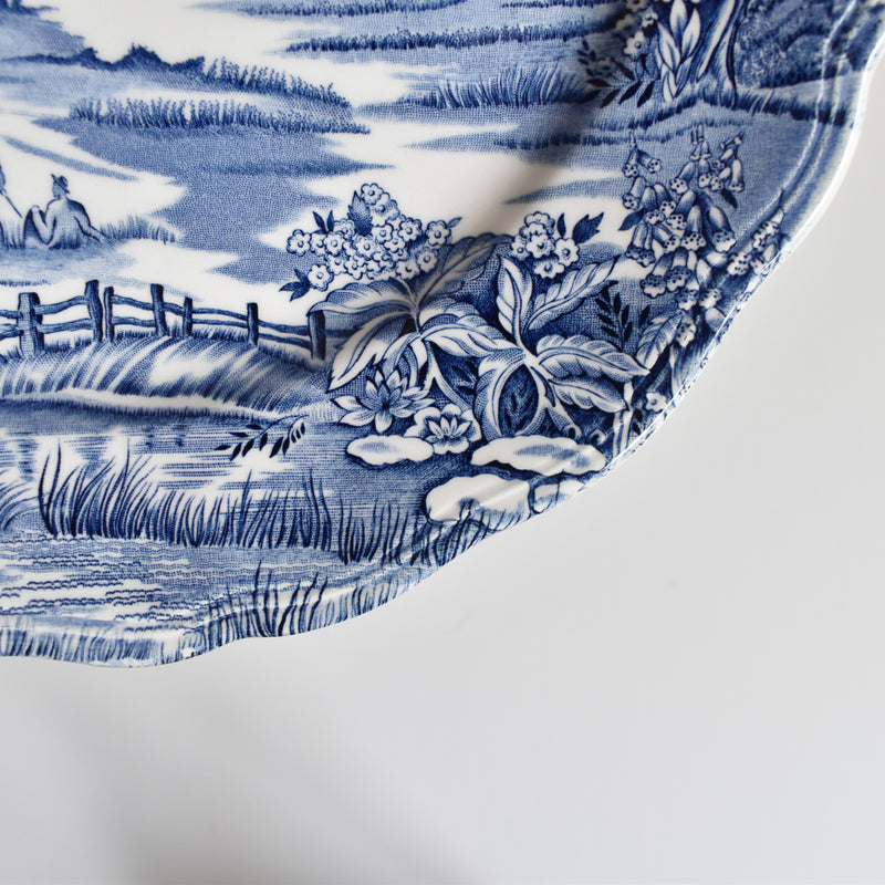 Vintage Luneville English Style C Large Plate