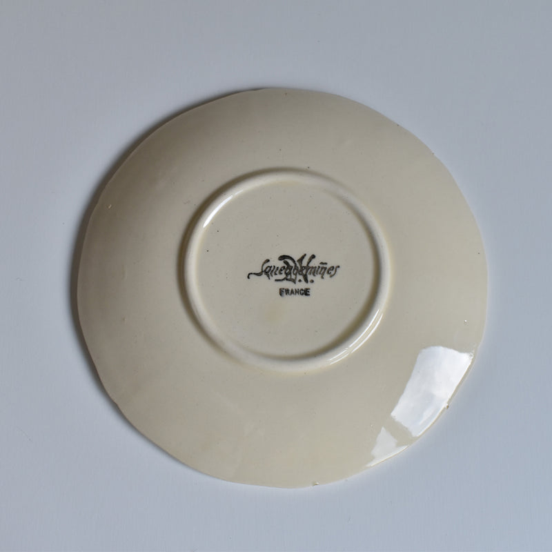 Vintage Teacup & Saucer, Floral Rim C