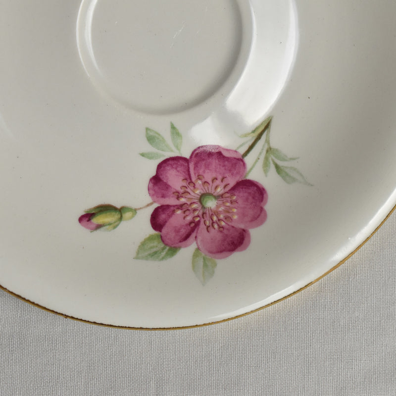 Vintage Gien Rosine Cup & Saucer A