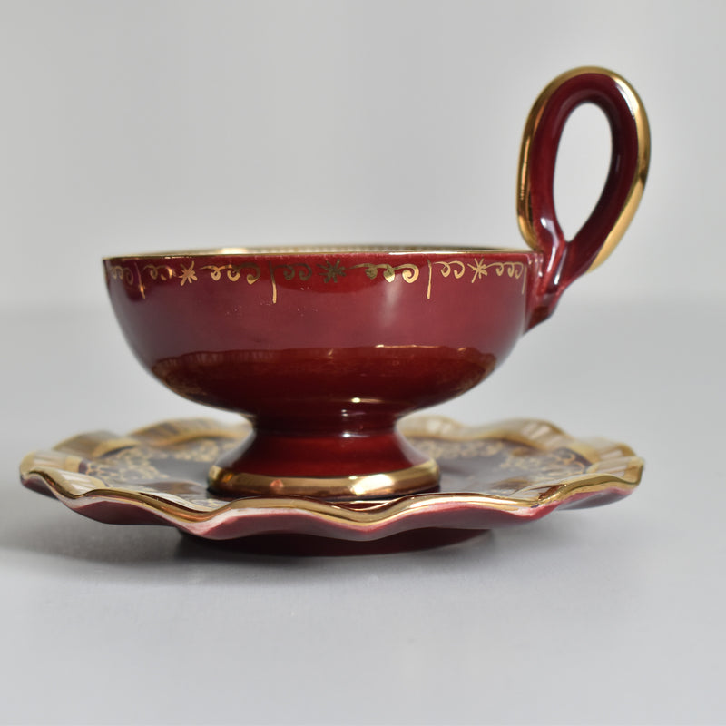 ア.ドラサンヴァル A.Dressinval コーヒーカップ＆ソーサー Red A