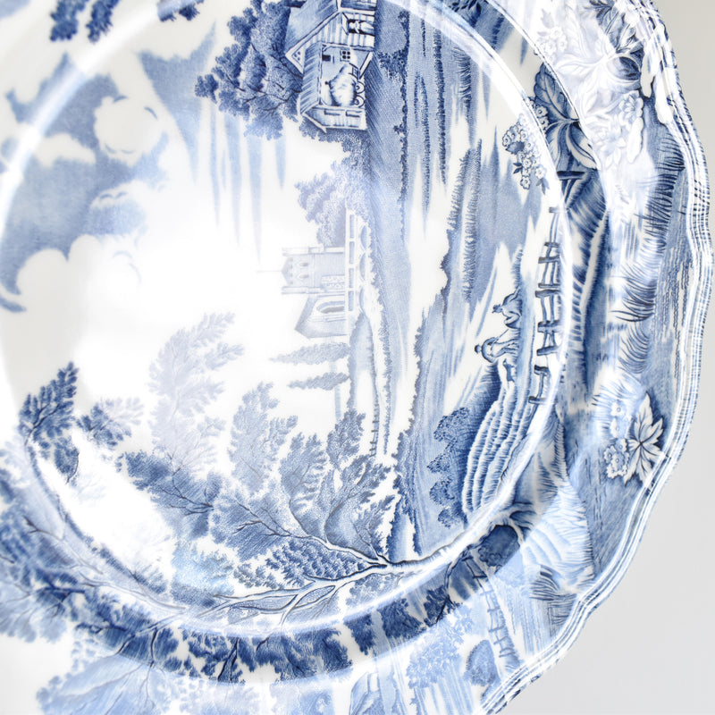 Vintage Luneville English Style C Large Plate