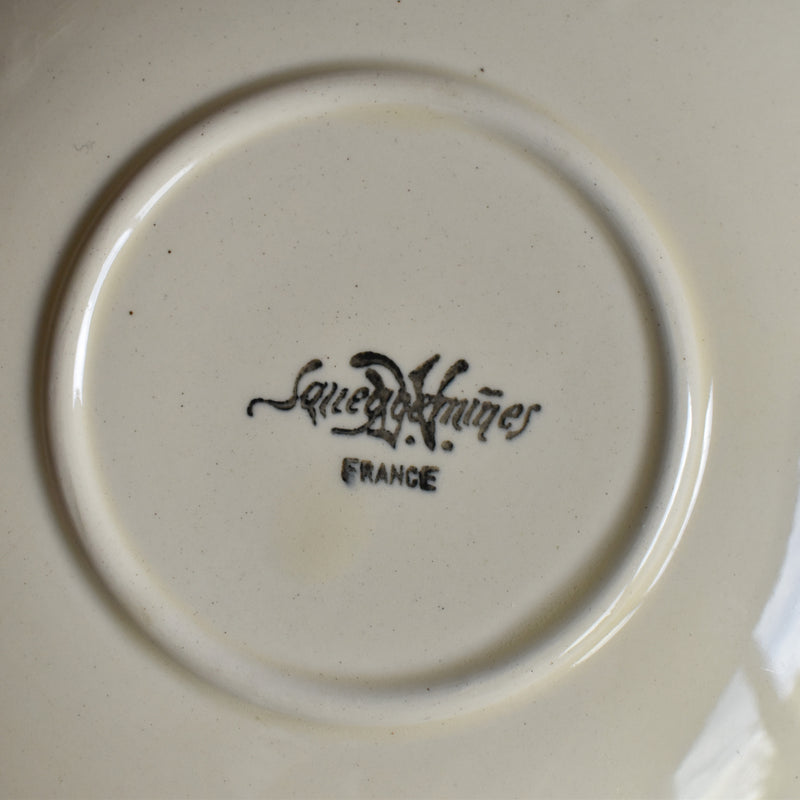 Vintage Teacup & Saucer, Floral Rim C