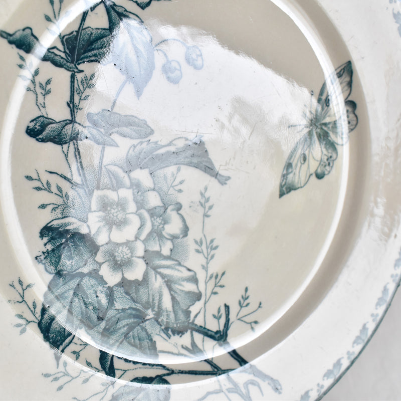 Antique Dessert Plate - Sarreguemines Carmen D