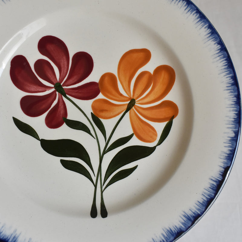 Antique Dessert Plate - Salins, Campagne E
