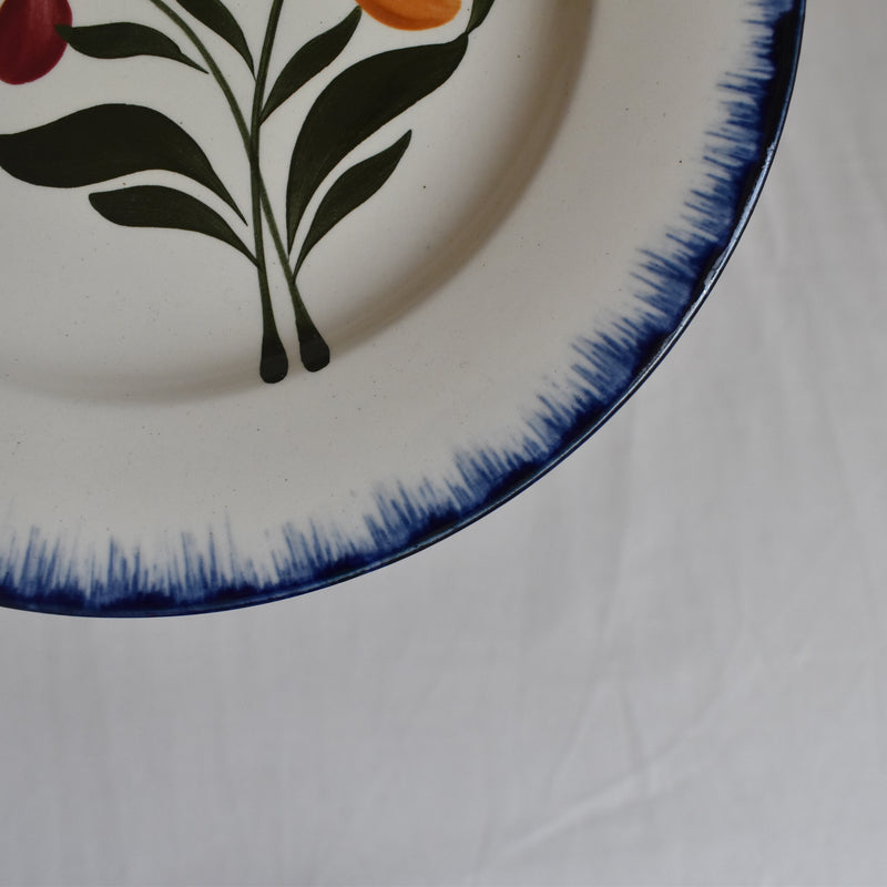 Antique Dessert Plate - Salins, Campagne E