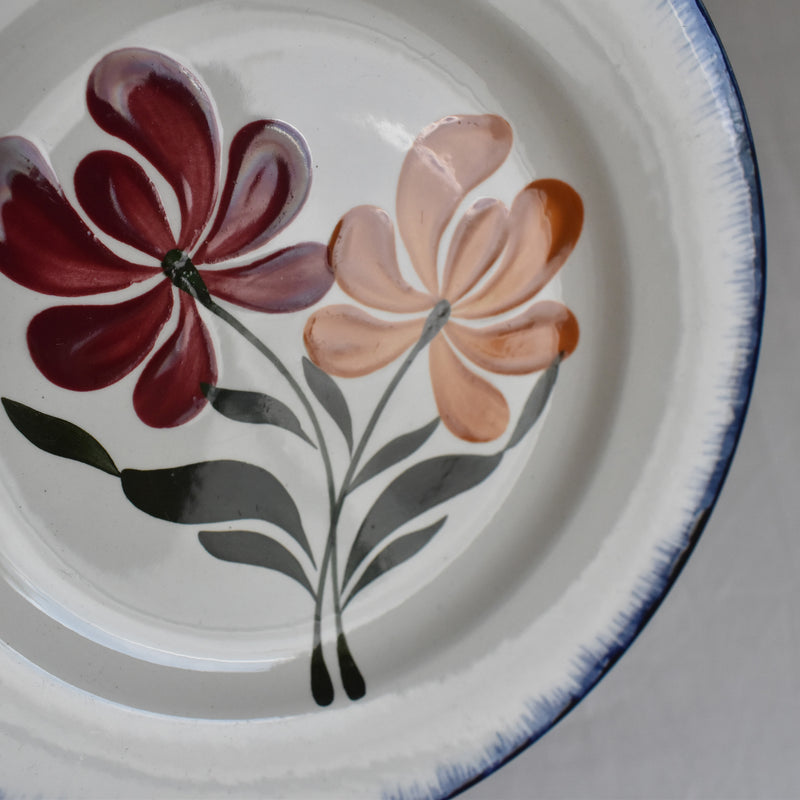 Antique Dessert Plate - Salins, Campagne E