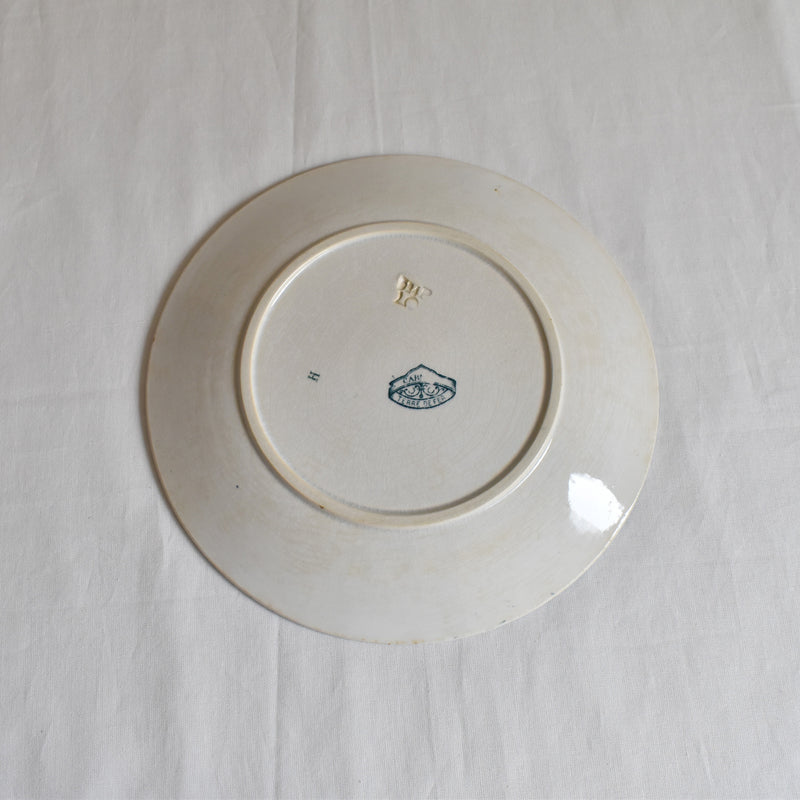 Antique Dessert Plate, Sarreguemines, Carmen C