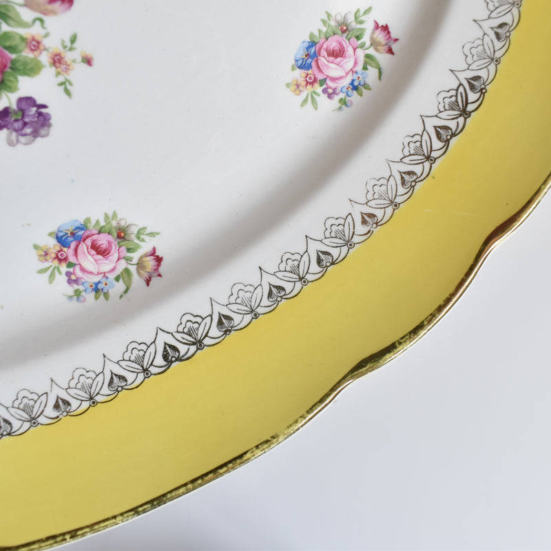 Vintage Oval Platter Digoin & Sarreguemines Graziella
