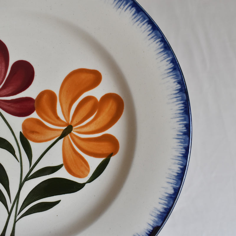 Antique Dessert Plate - Salins, Campagne E
