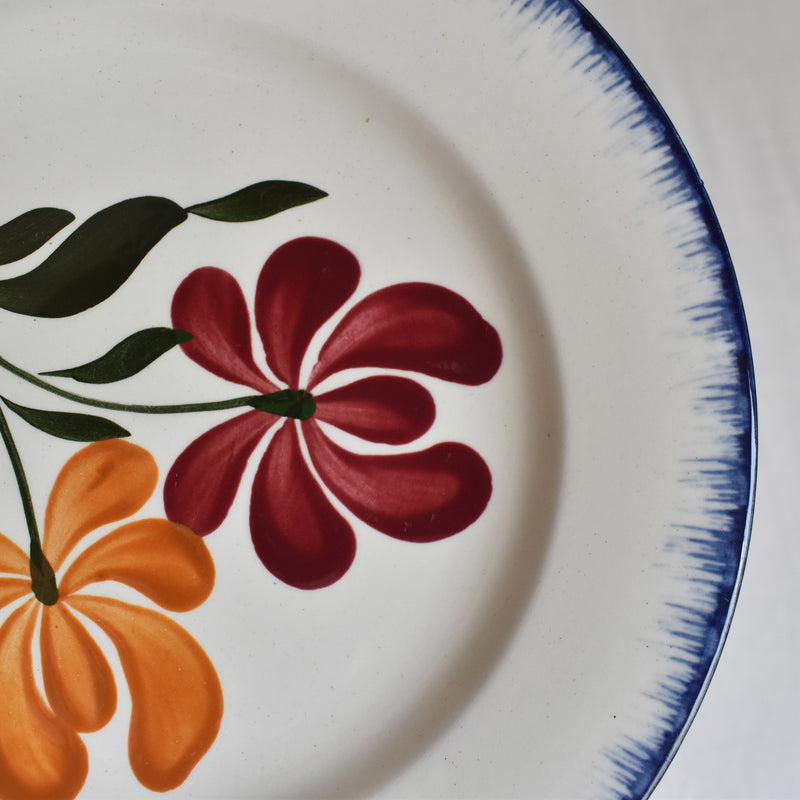 Antique Dessert Plate - Salins, Campagne E