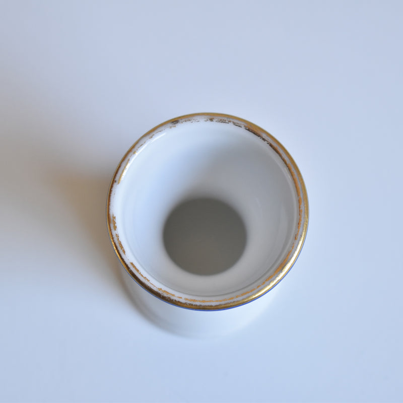 Vintage Egg Stand with Blue Line