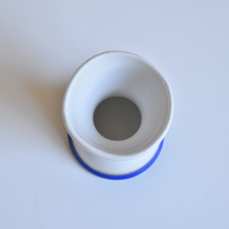 Vintage Egg Stand with Blue Line