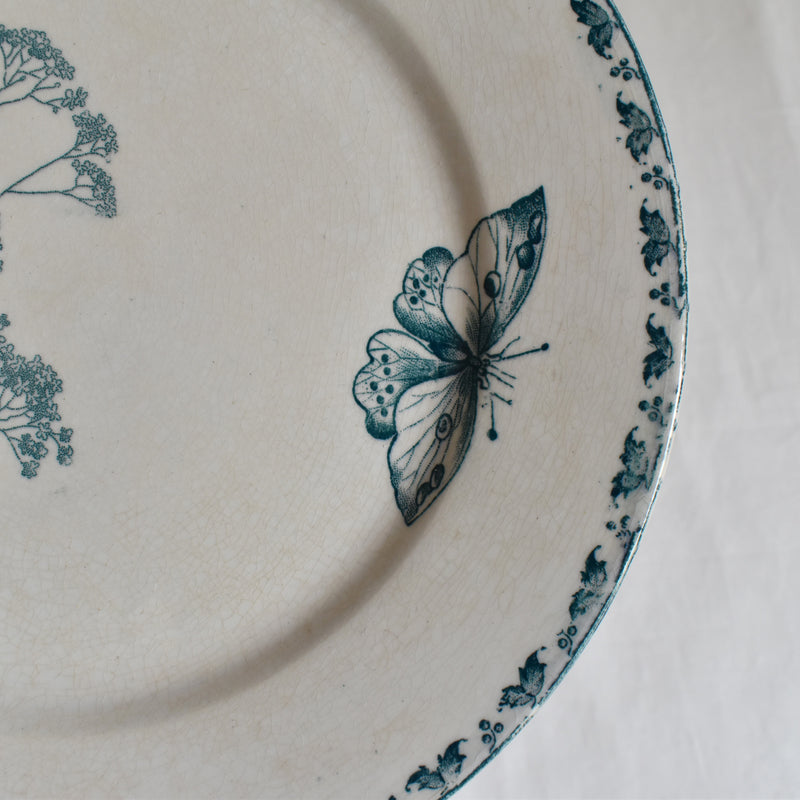 Antique Dessert Plate, Sarreguemines, Carmen C