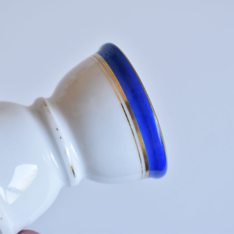 Vintage Egg Stand with Blue Line