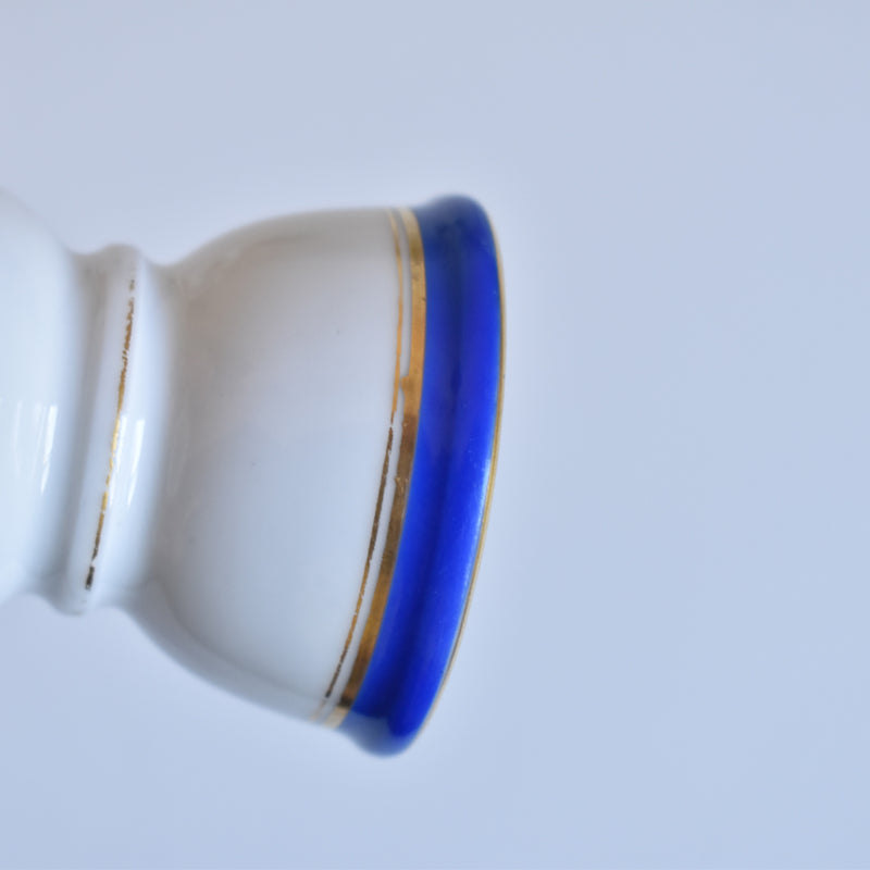 Vintage Egg Stand with Blue Line