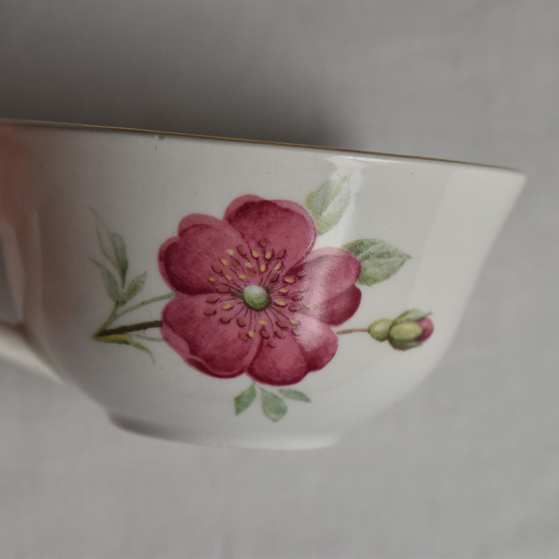 Vintage Gien Rosine Cup & Saucer A