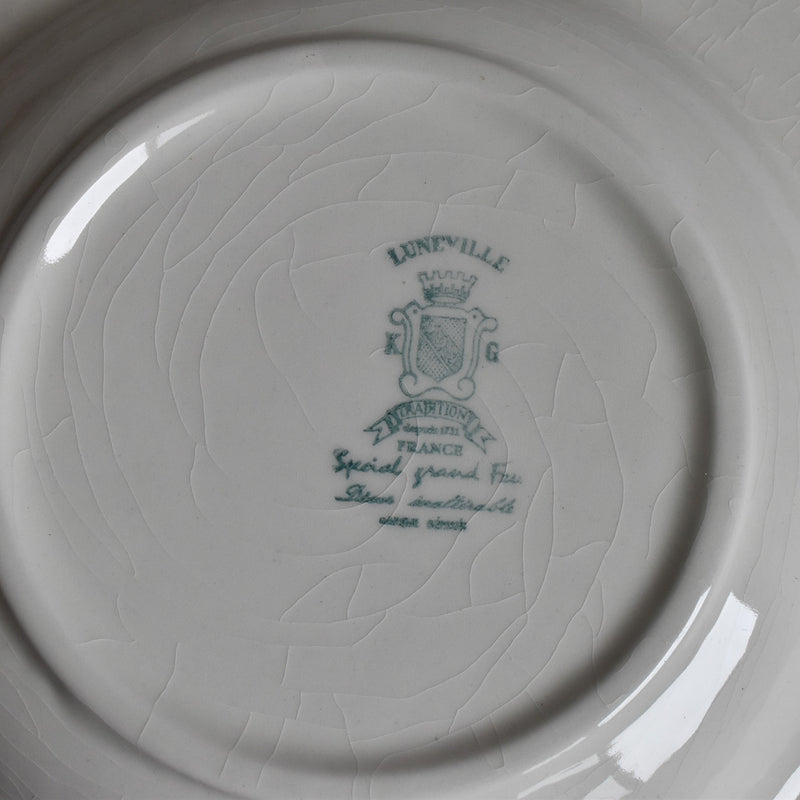 Antique Deep Plate - Lunéville "Grand Feu Tradition C"