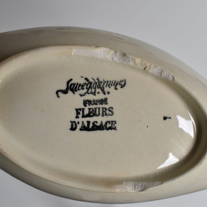 Vintage Raviere Digoin & Sarreguemines Fleurs d'Alsace