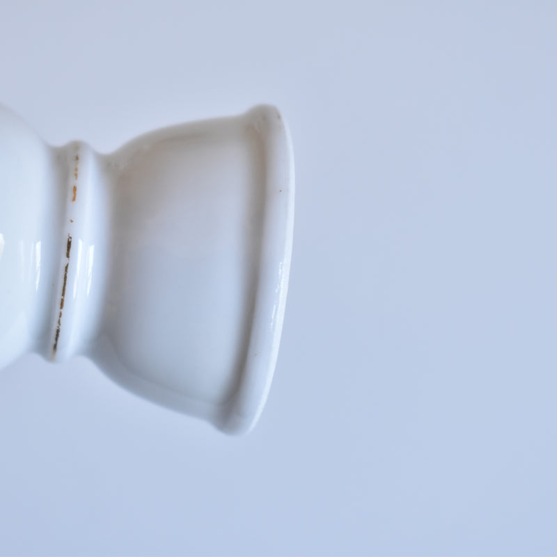 Vintage Egg Stand with Blue Line