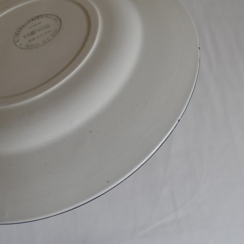 Antique Dessert Plate Saran Campagne F