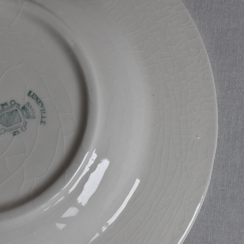 Antique Deep Plate - Lunéville "Grand Feu Tradition C"