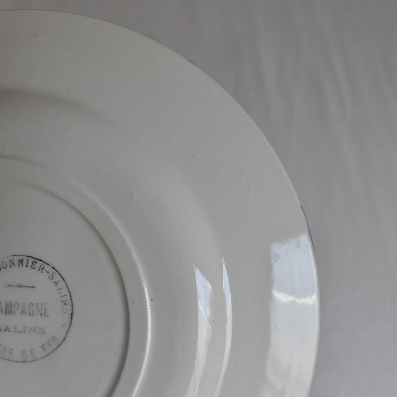 Antique Dessert Plate Saran Campagne F