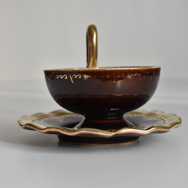 ア.ドラサンヴァル A.Dressinval コーヒーカップ＆ソーサーBrown A