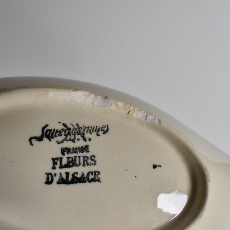 Vintage Raviere Digoin & Sarreguemines Fleurs d'Alsace