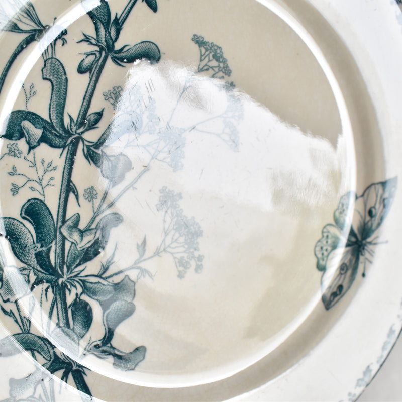Antique Dessert Plate, Sarreguemines, Carmen C