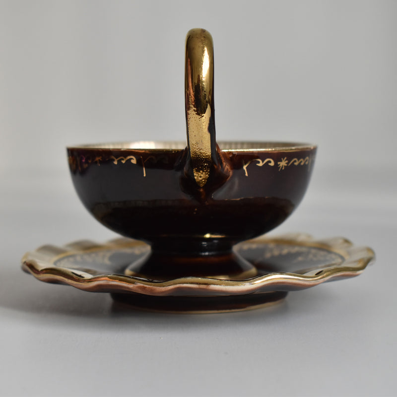 ア.ドラサンヴァル A.Dressinval コーヒーカップ＆ソーサーBrown A