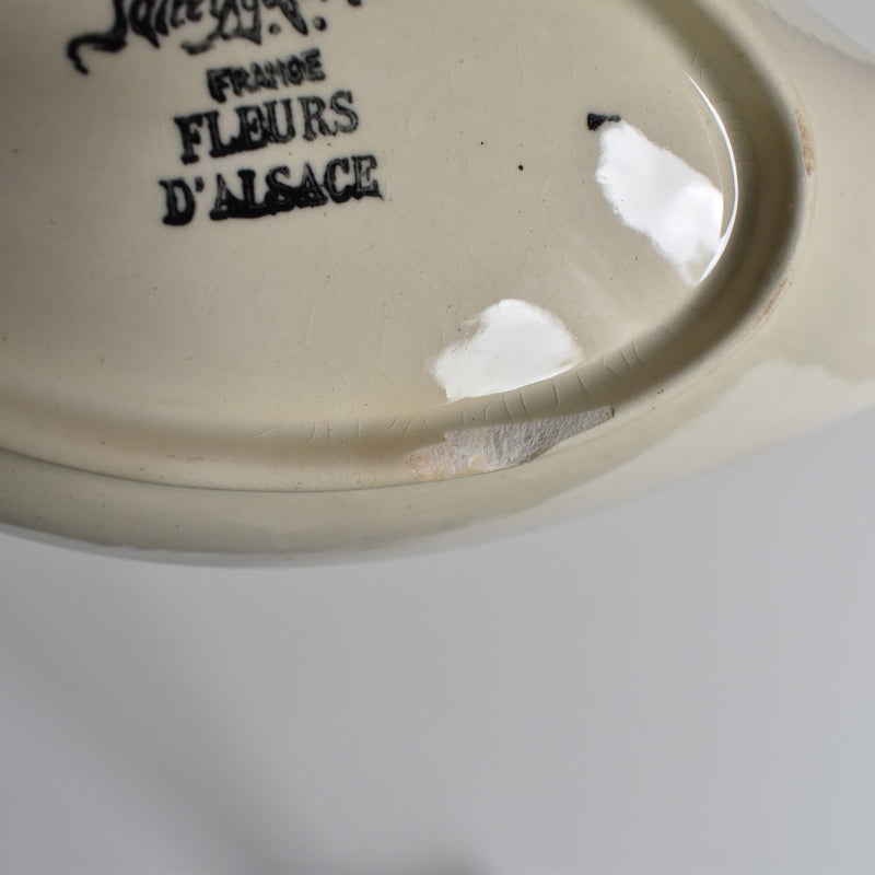 Vintage Raviere Digoin & Sarreguemines Fleurs d'Alsace