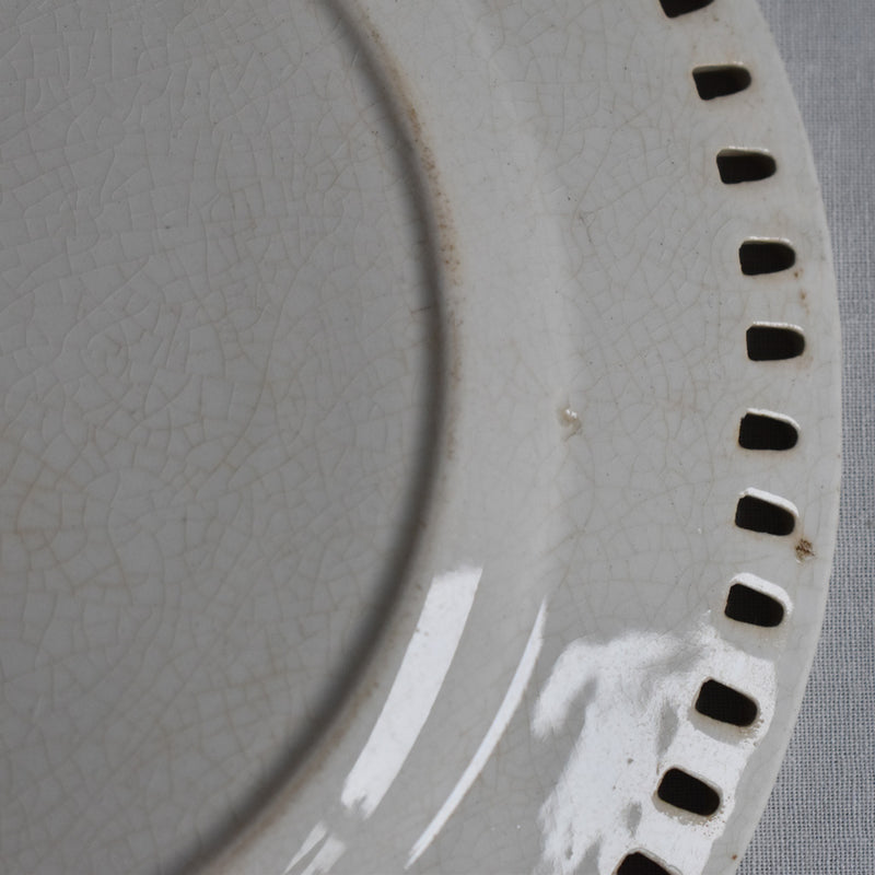 Antique Dessert Plate - U&C Sarreguemines Panier B