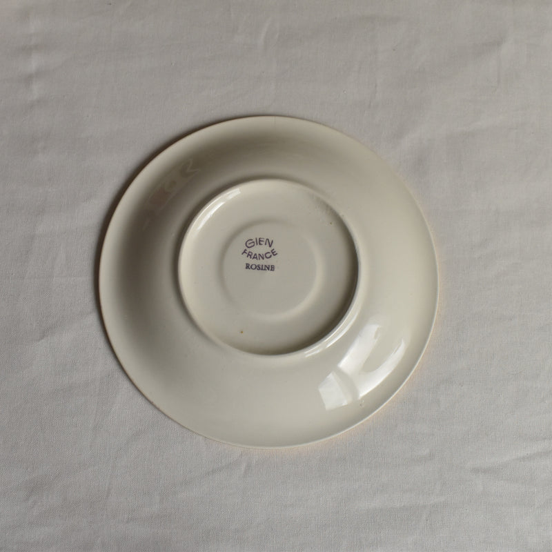 Vintage Cup & Saucer, Gien Rosine B